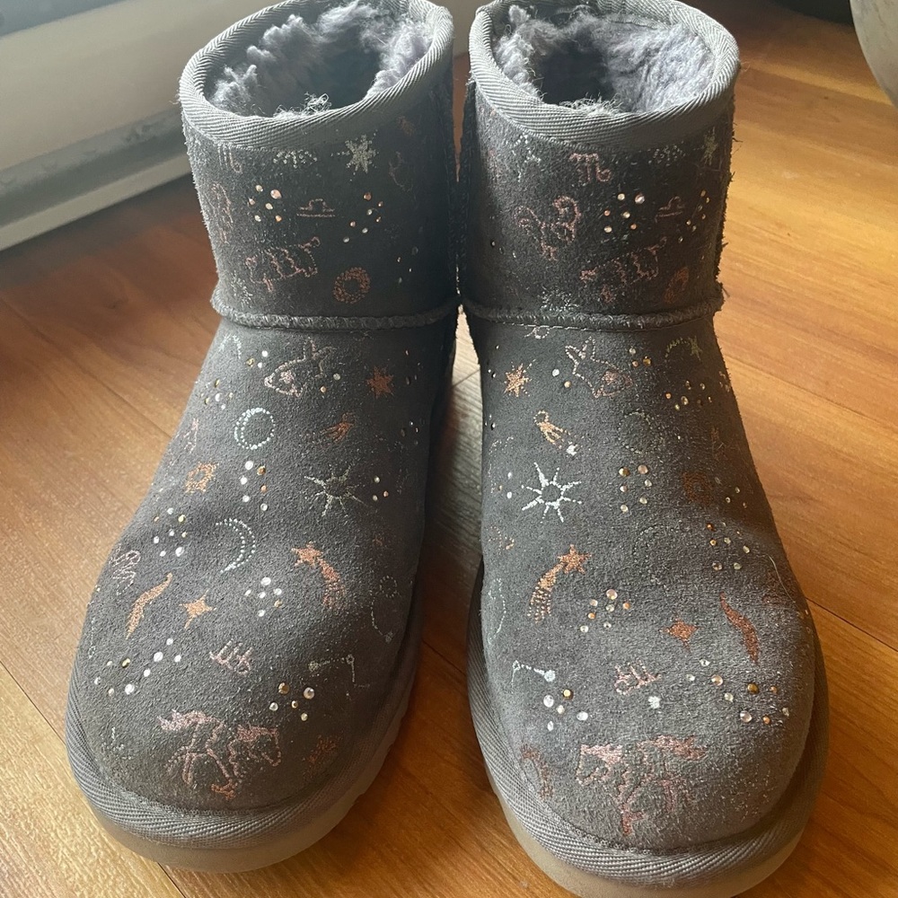 UGG boots. Limited edition constellation mini boots.